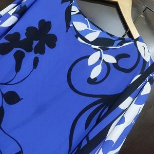 Blue🔵Printed Top For Healthy Girl & Woman 48 Bust