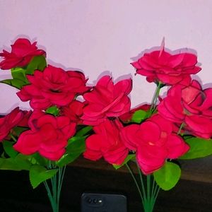 Flowers With Pot (Artificial).Very Attractive 2pc