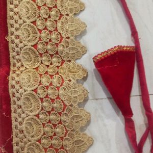 Velvet Bilauj And Lehnga Net Febric