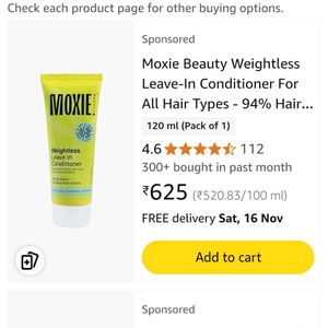 Moxie Leave In Conditioner @40% discoun