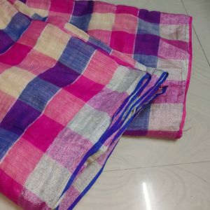 Cotton Silk Multicolor Saree