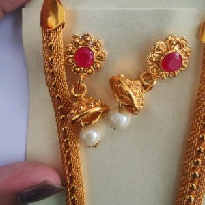 MICRO PLATED SET OF 2 GOLD NECKPIECE