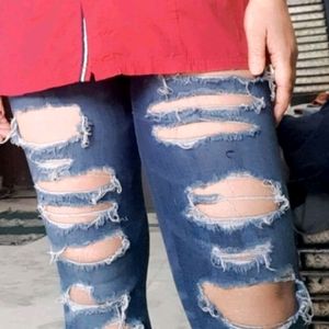 Ripped Denim Jeans