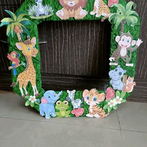 Handmade Photo Booth Jungle theme