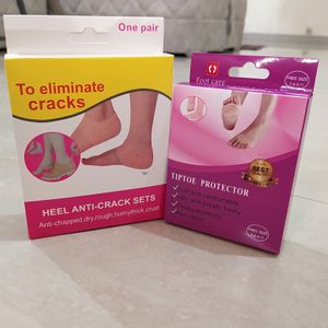 Anti Crack Half Heel Silicone Socks and Toe