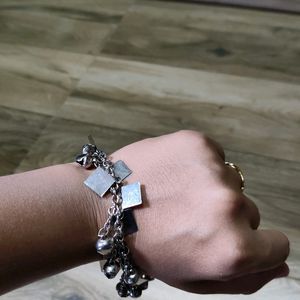 Silver Anklet Cum Bracelet