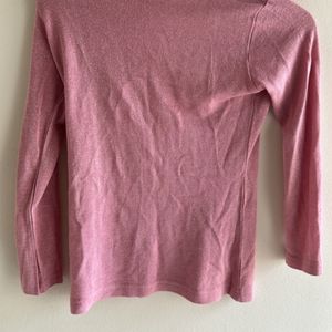 Glitter Fabric Pink Top