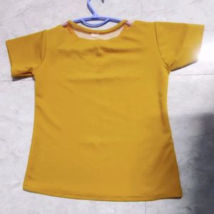 Mustard Yellow Top In M Size