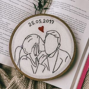 Free Gift Wrapping Embroidery Portrait