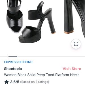 Shoetopia Black Heels