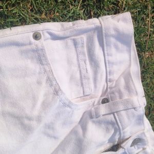 Denim White Pant