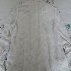 Dimraj AD white Net Shirt