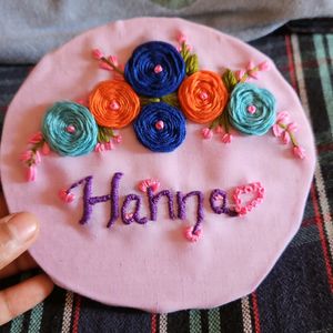 Name Embroidery Hoop