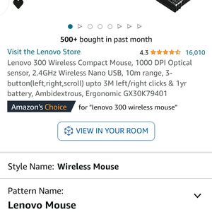 Lenovo 300 Wireless Compact Mouse