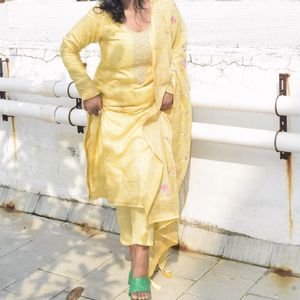 Yellow Kurti Set For Women