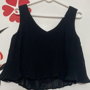 Anasazi Black Crop Top