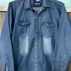 Denim Full Sleeve Shirt Free Delivery