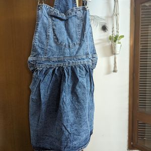 Denim Dungaree Dress