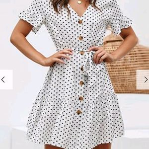 Street Style Stalk Polka Dress