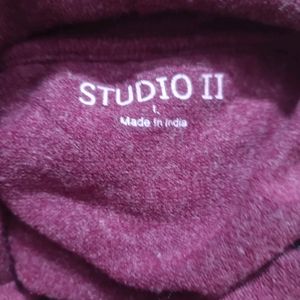 Cowl Neck Mauve Pull Over