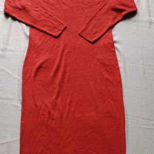 Red Bodycon Full Length Dress