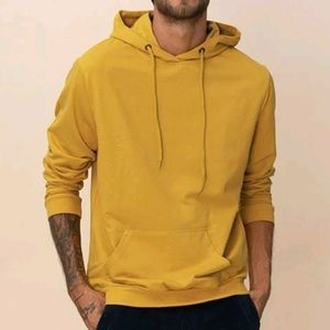 Mens Full Sleeve Hoodies Stylish Solid