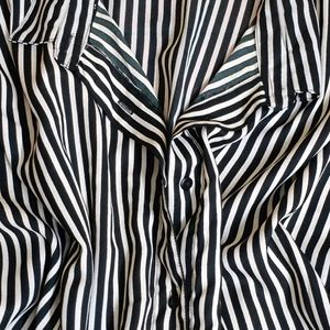 Black & White Striped Shirt (Women)