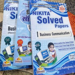 B.Com 1st Year Nikita Publication Solved Papers 📜