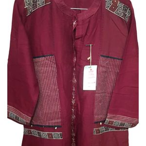 Maroon Kurti With Tag