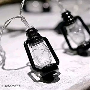 Black Lantern Fairy String Light For Home Decorati