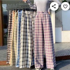 Straight Checked Trouser - Green