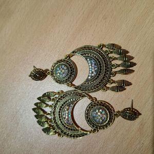 Golden Dazzling Earrings