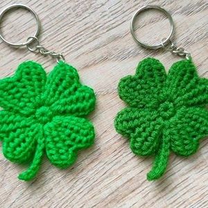 Crochet Good Luck 🍀 Keychain 1