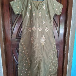 Grey Anarkali Kurta