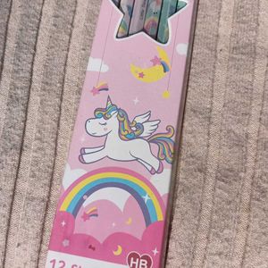 12 Unicorn Pencils