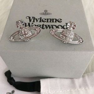 Vivienne Westwood Silver Rhinestone Earrings