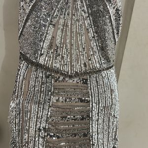 Silver Sequinned Dress