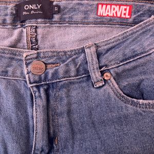 Only x Marvel Patchwork Jeans