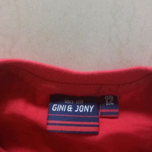 Gini And Jony T Shirt Red