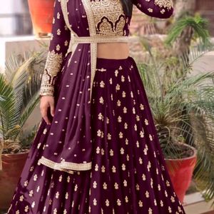 TRENDING LEHENGA CHOLI DESIGN 3 COLOUR AVAILABLE