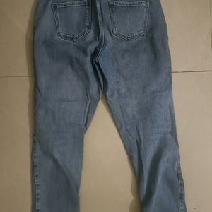 Outryt Blue Denim High Rise Jeans