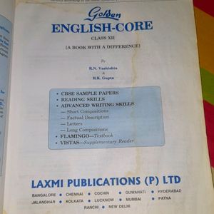 Golden English Core Class XII