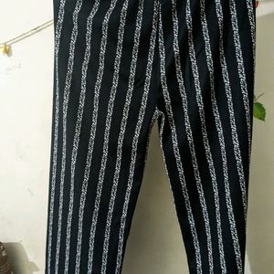 Black And White Palazzos With Pockets (Pair Of 2)