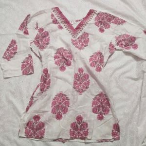 floral short kurti