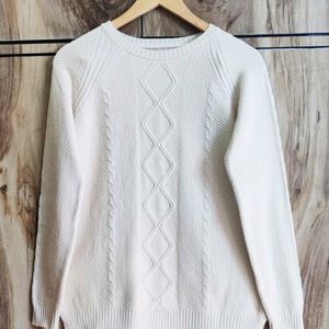 Cream Colour Sweater Size-38