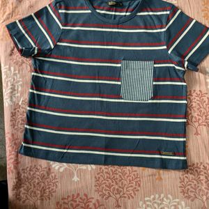 Striped Round Neck Tshirt