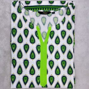 💚🤍💛 Cotton Kurti