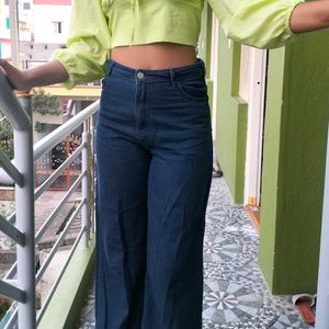 Wide Leg High Waist Jeans