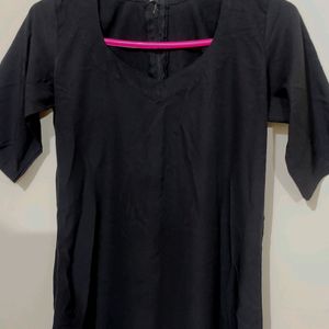 Black Stitched Kurti