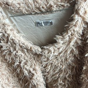 Furr Faux Leather detailing Coat